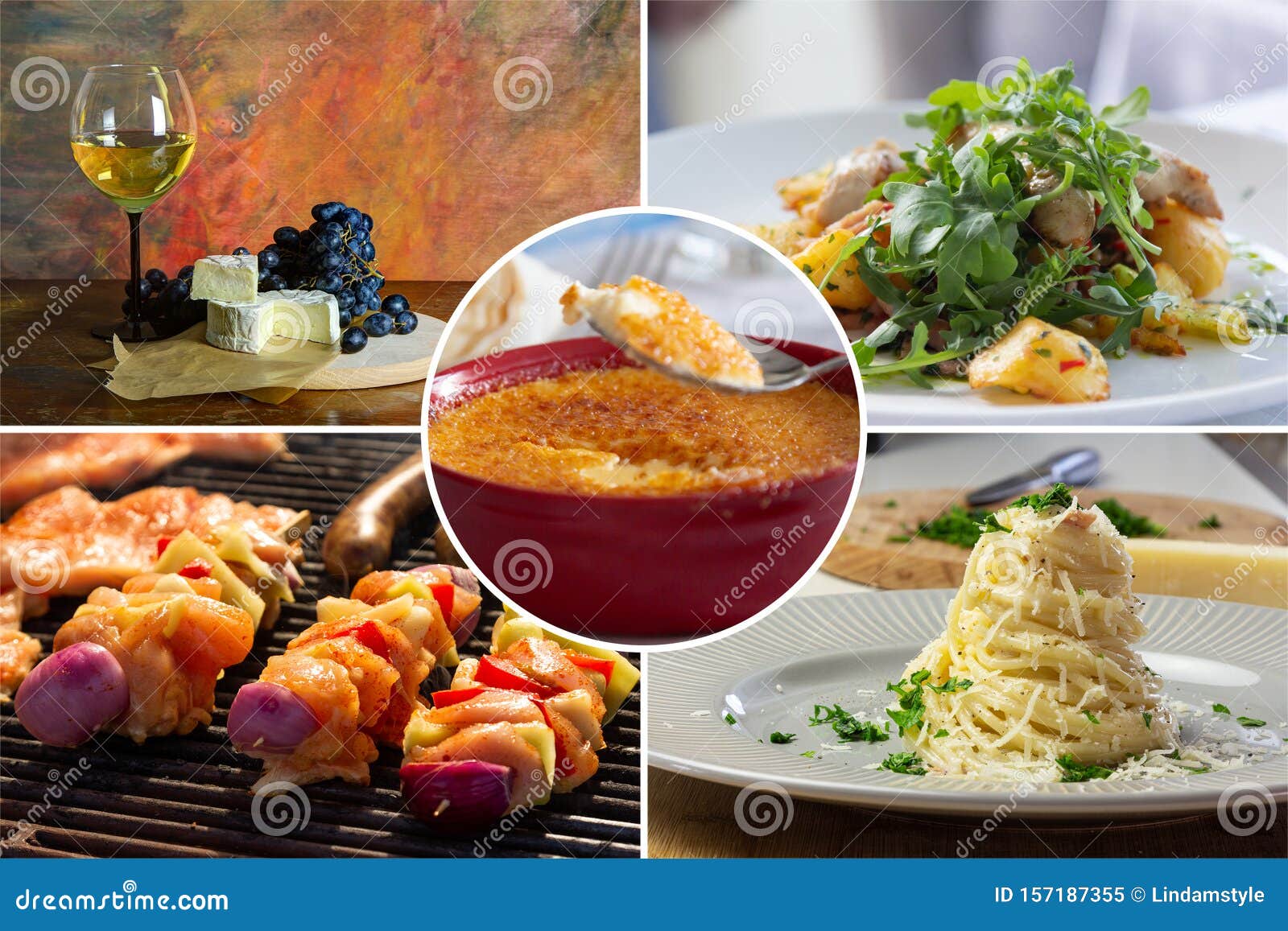 Food collage stock image. Image of board, delicious - 157187355