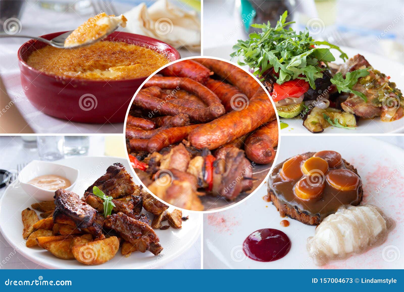 Food collage stock image. Image of cookery, aliment - 157004673