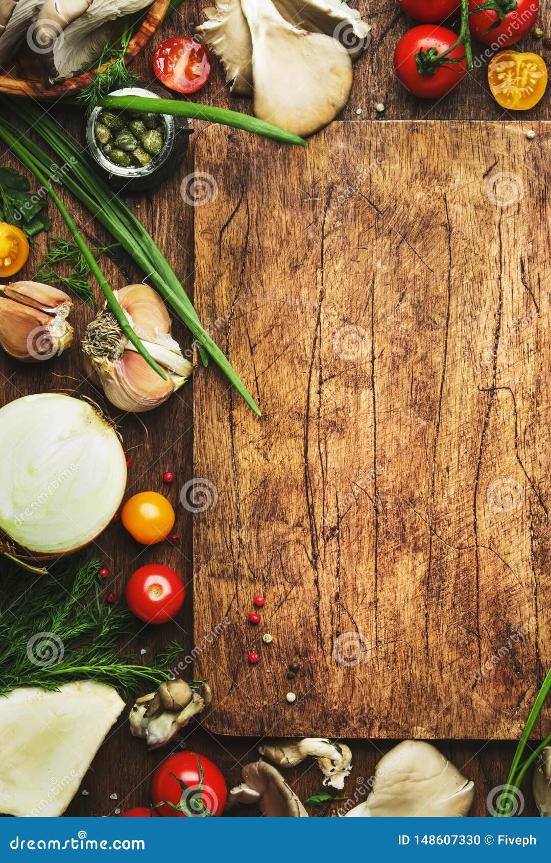 Food Cooking Background, Ingredients for Preparation Vegan Dishes ...