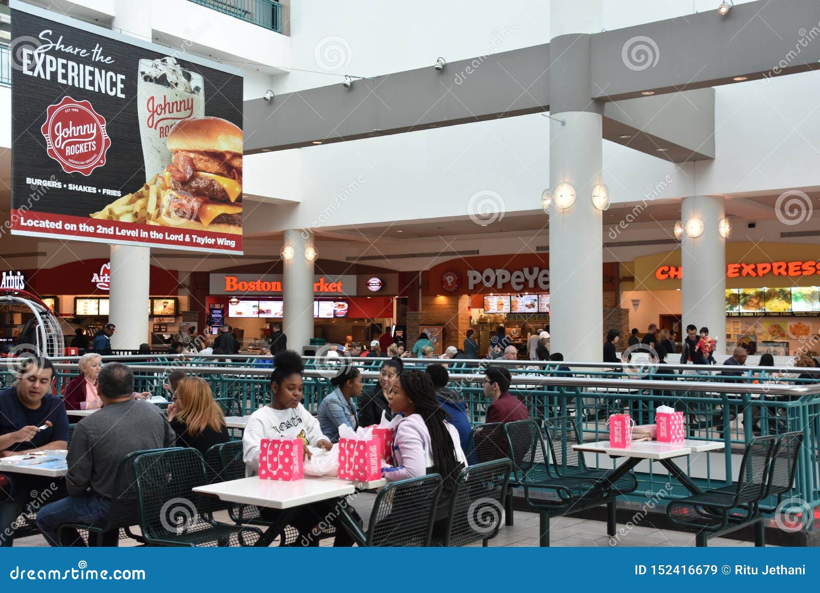 Food Court at Destiny USA Shopping and Entertainment Complex in