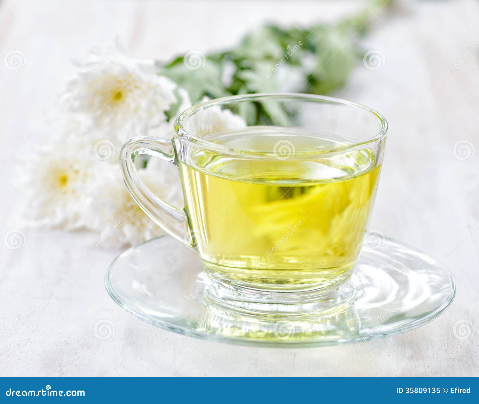 Cup of Herbal Tea and Flowers Stock Image Image of garden, leaf 35809135