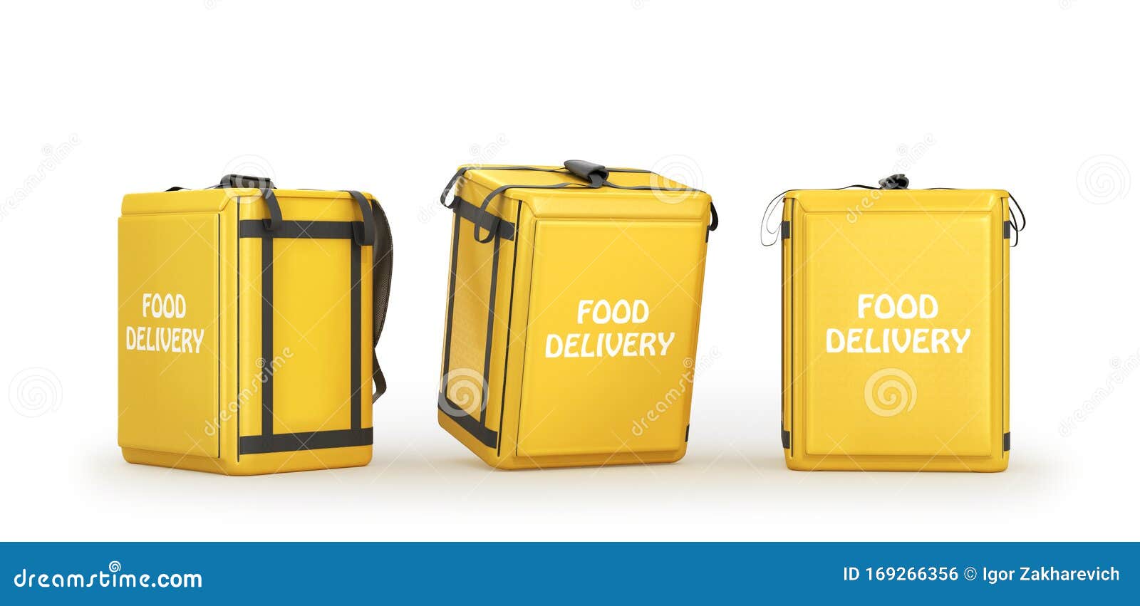 Download Food Delivery Bag On A White Background Stock Illustration Illustration Of Restaurant Business 169266356