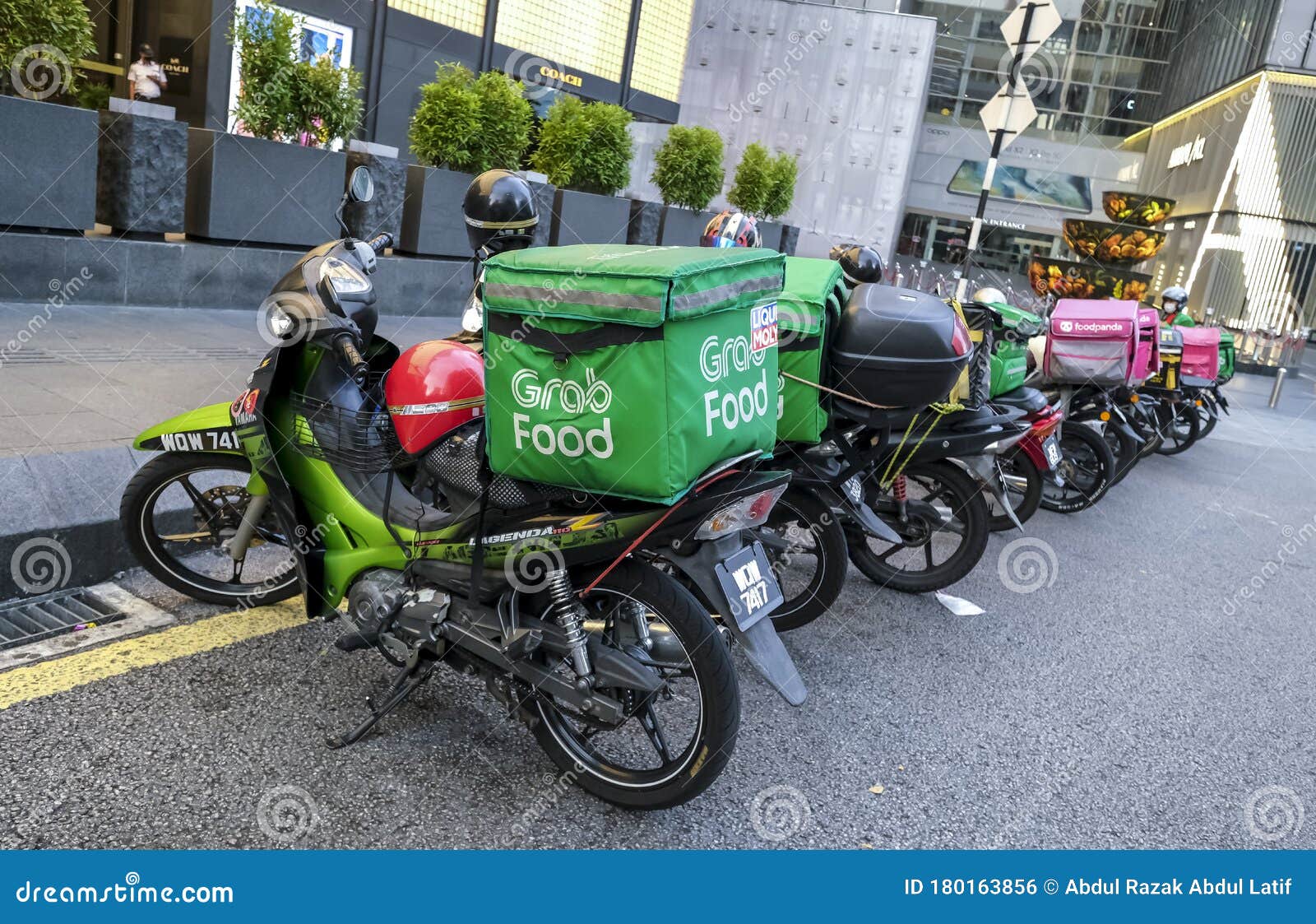 Food Delivery Service Rider For Foodpanda And Grabfood Editorial Photo Image Of Digital Asian 180163856