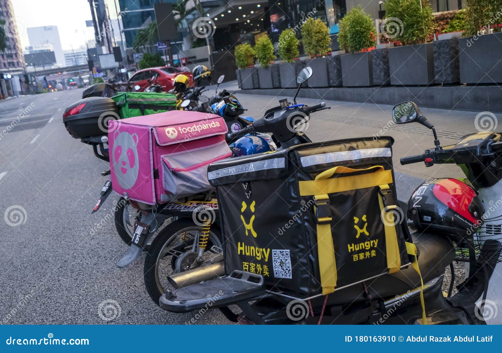Food Delivery Service Rider Using Motorcycle Editorial Image Image Of Delivery Order 180163910
