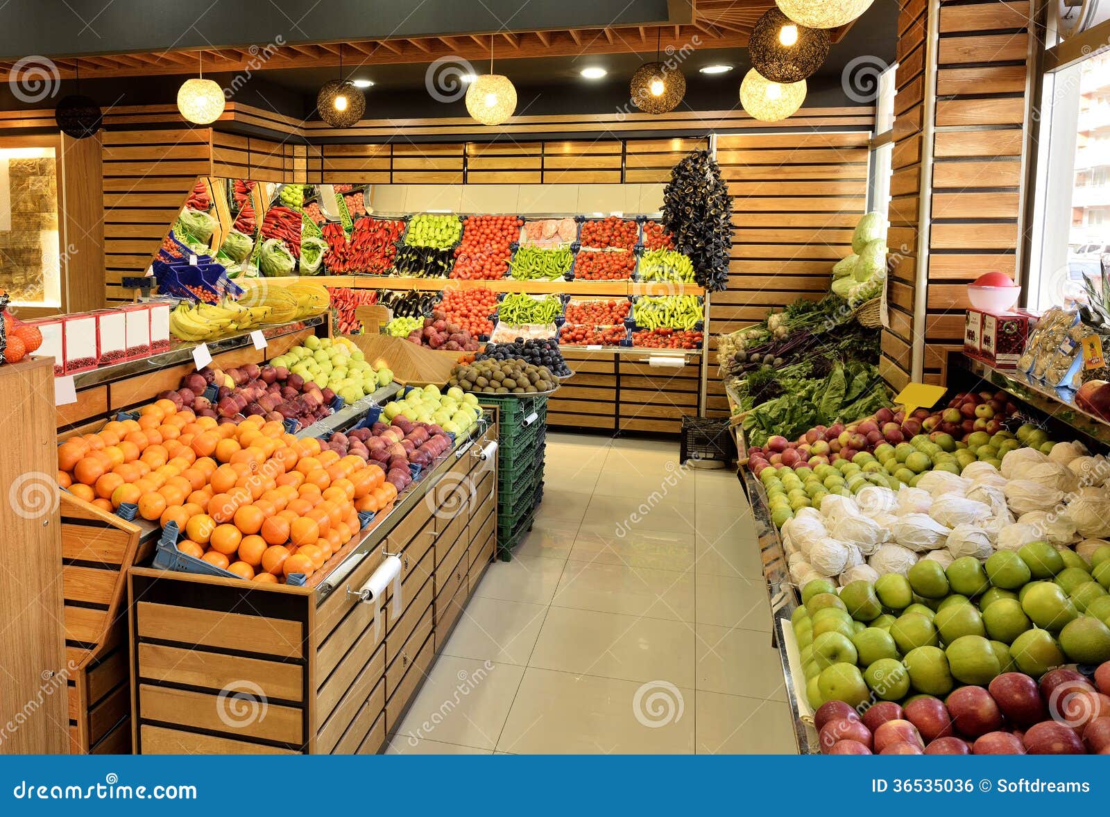 food department in supermarket