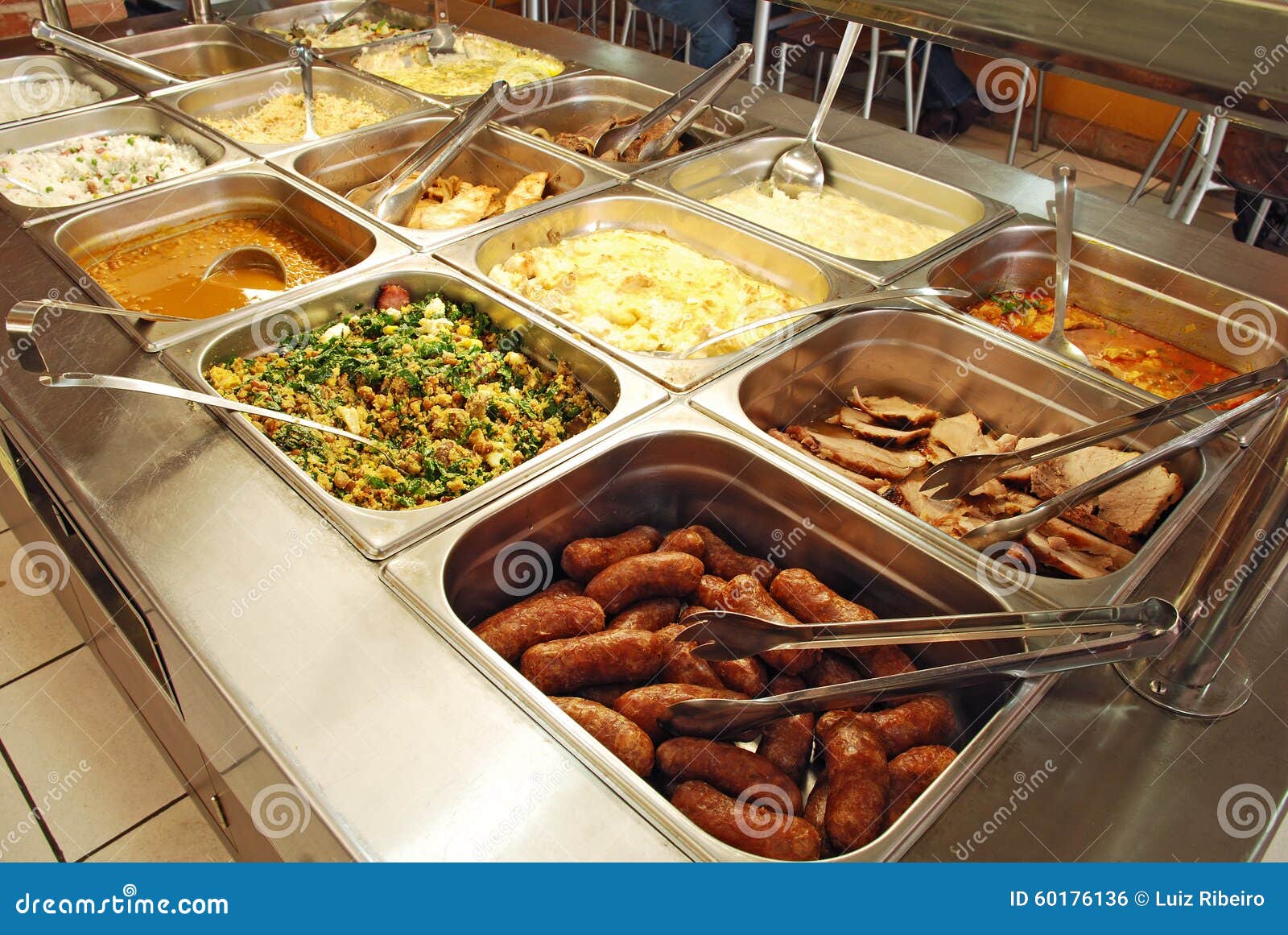 Food on Display on a Restaurant Stock Photo Image of lunch, banquet