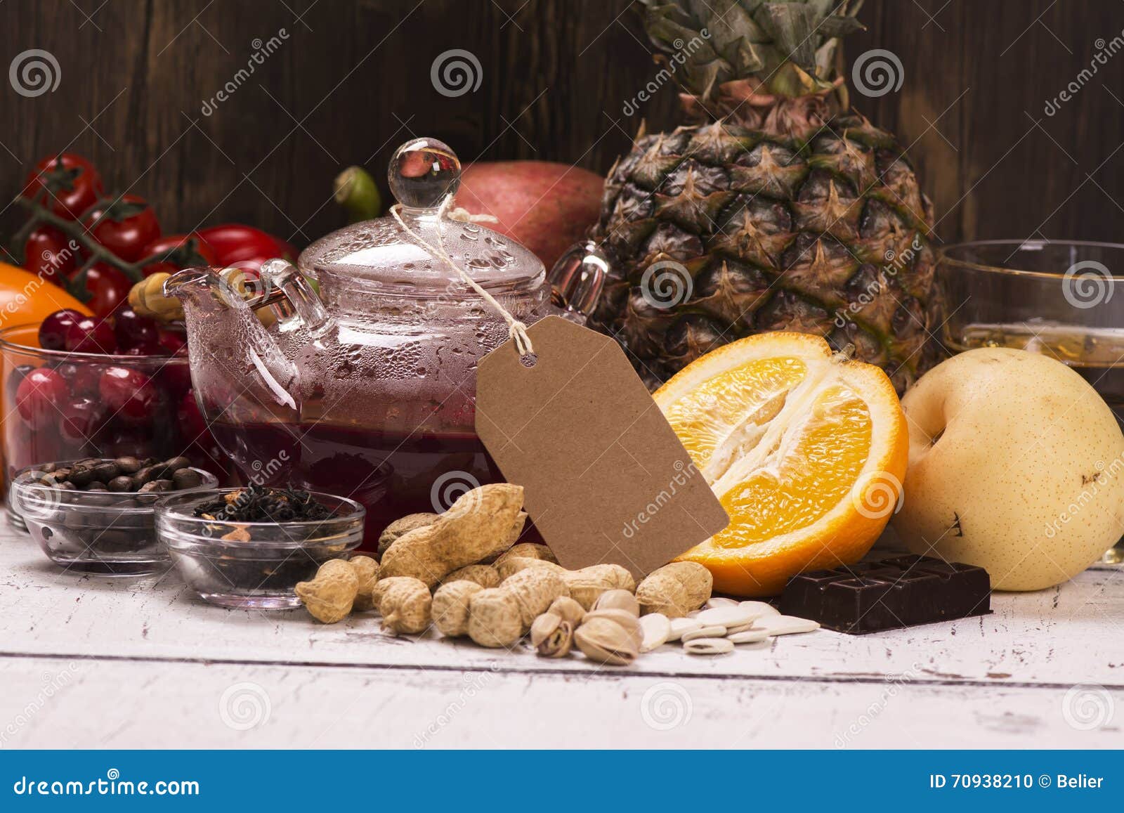 Food and Drinks Rich of Natural Antioxidants Stock Photo Image of