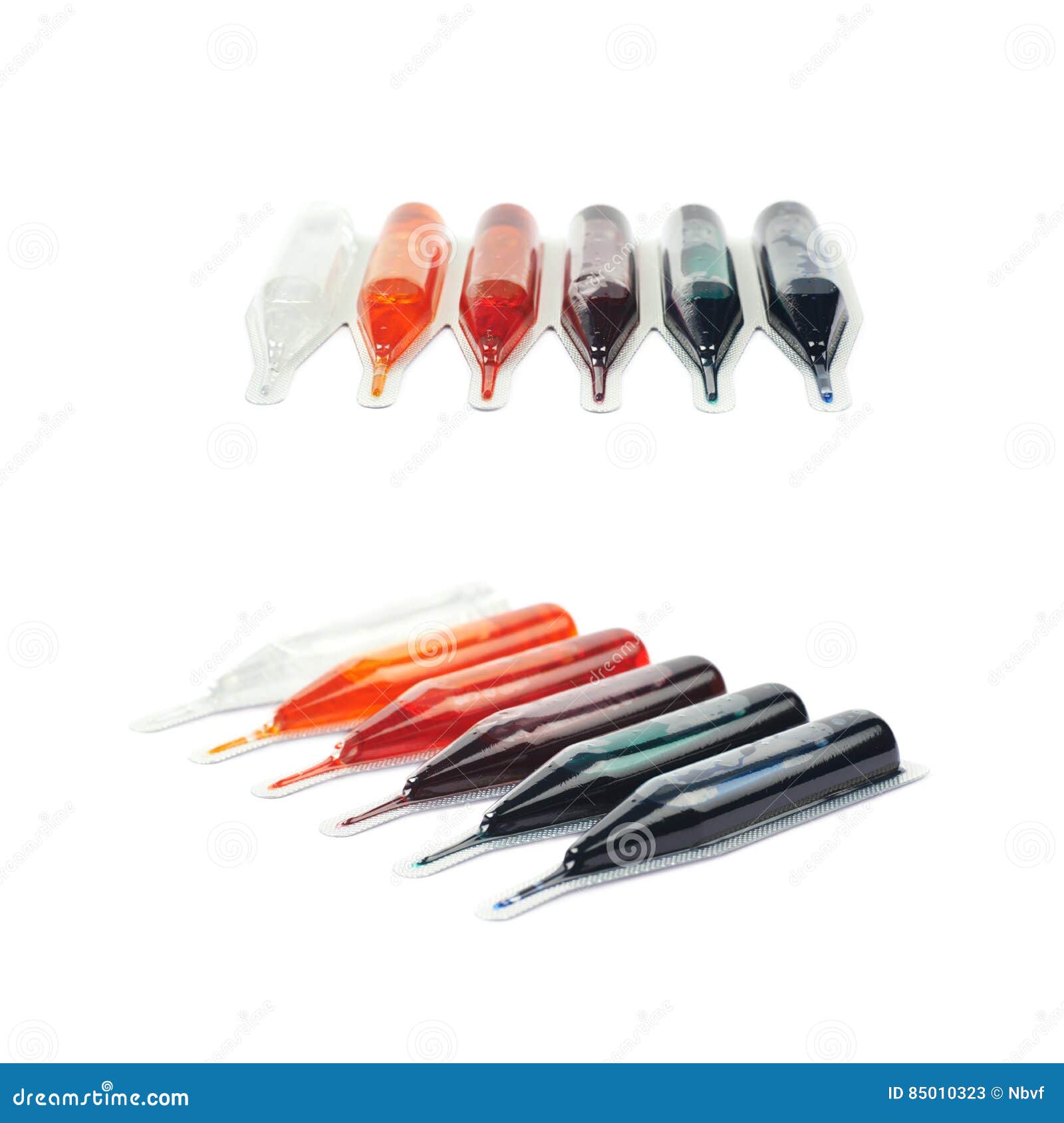 Food Dye Coloring in a Capsule Stock Image - Image of dissolve