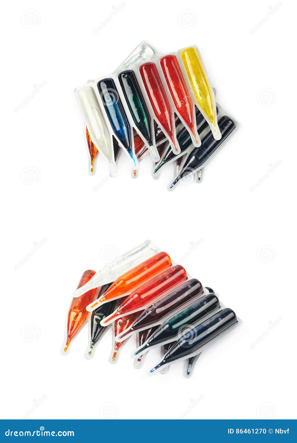 Food Dye Coloring in a Capsule Stock Photo - Image of background