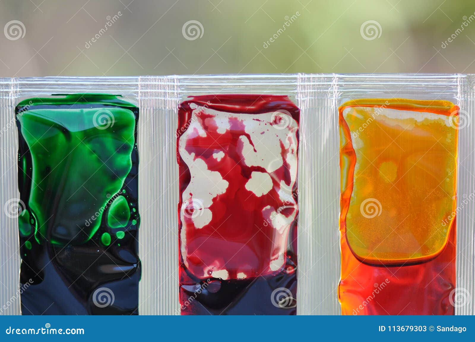 Food Dye Coloring in Plastic Packaging Stock Image Image of colorful