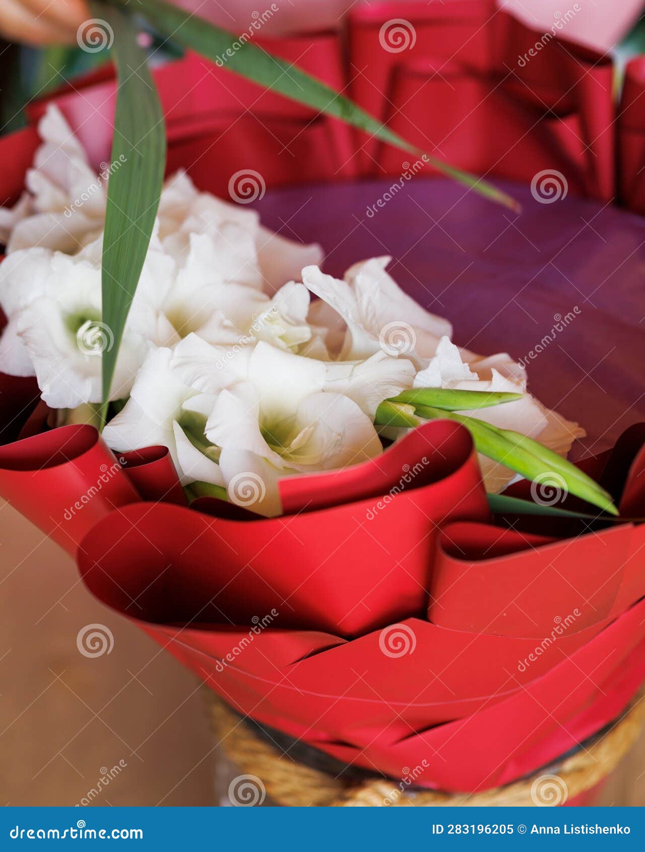 food flowerist collected an edible bouquet of flowers and berries of cherries