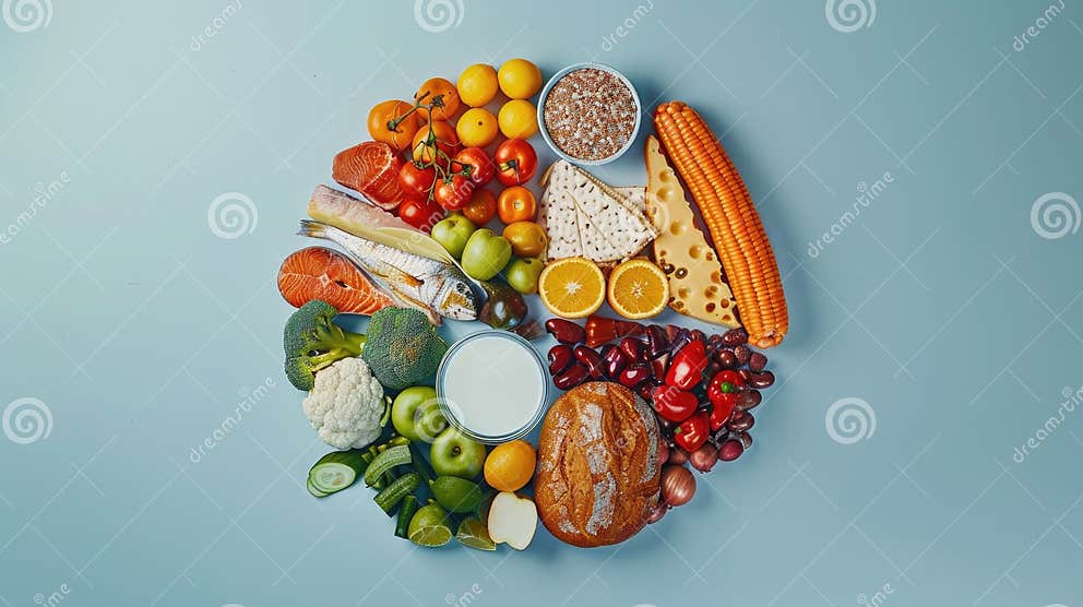 A Food Group Pie Chart Alongside A Pyramid Diagram Illustrating The Diverse Categories Of Foods a-food-group-pie-chart-alongside-a-pyramid-diagram-illustrating-the-diverse-categories-of-foods