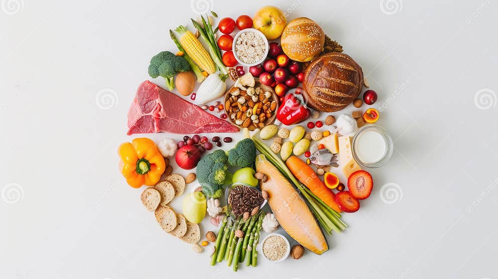 A Food Group Pie Chart Alongside A Pyramid Diagram Illustrating The Diverse Categories Of Foods a-food-group-pie-chart-alongside-a-pyramid-diagram-illustrating-the-diverse-categories-of-foods