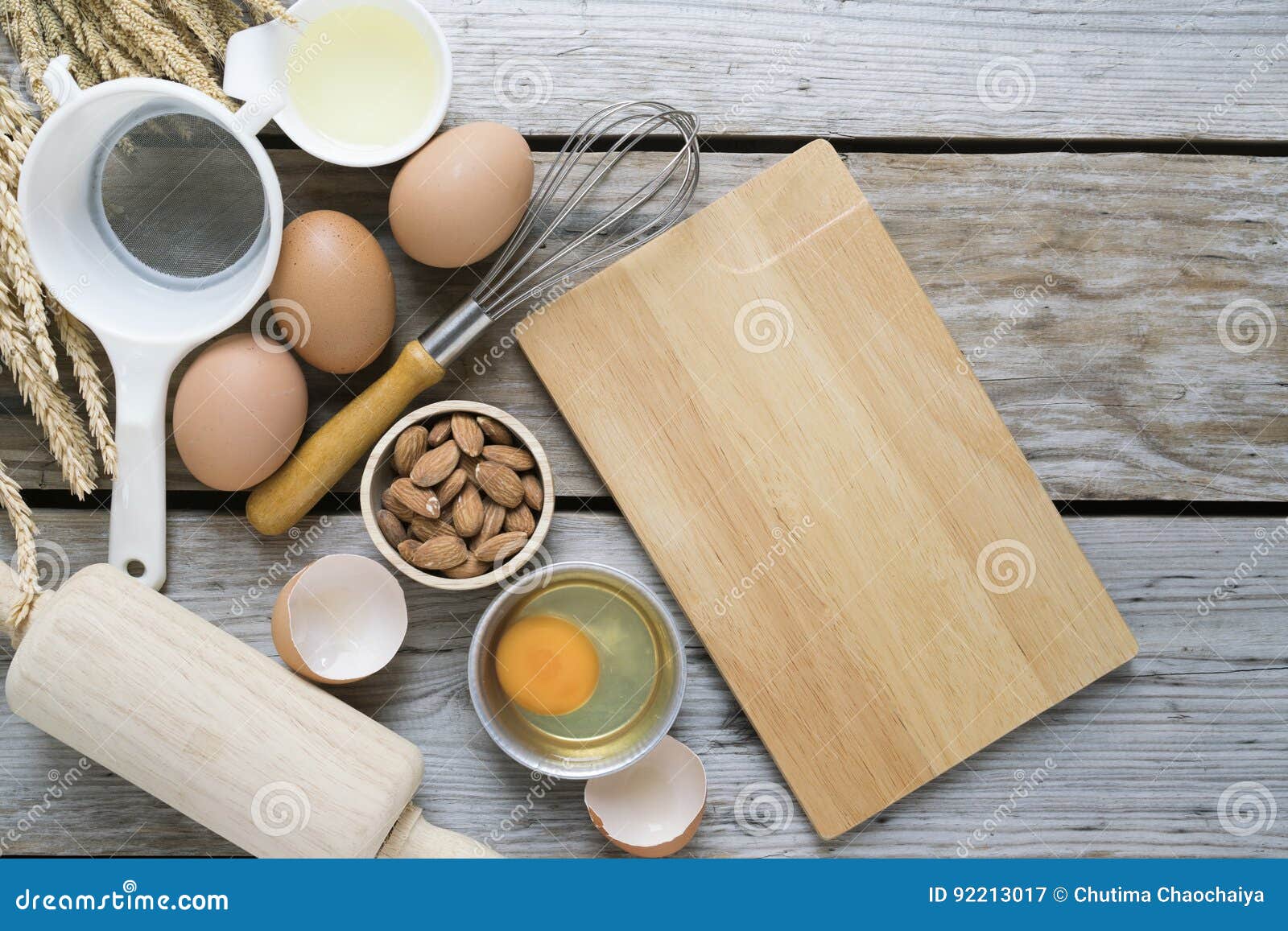 Food Ingredients , Kitchen Utensils For Cooking Stock Image - Image of ...