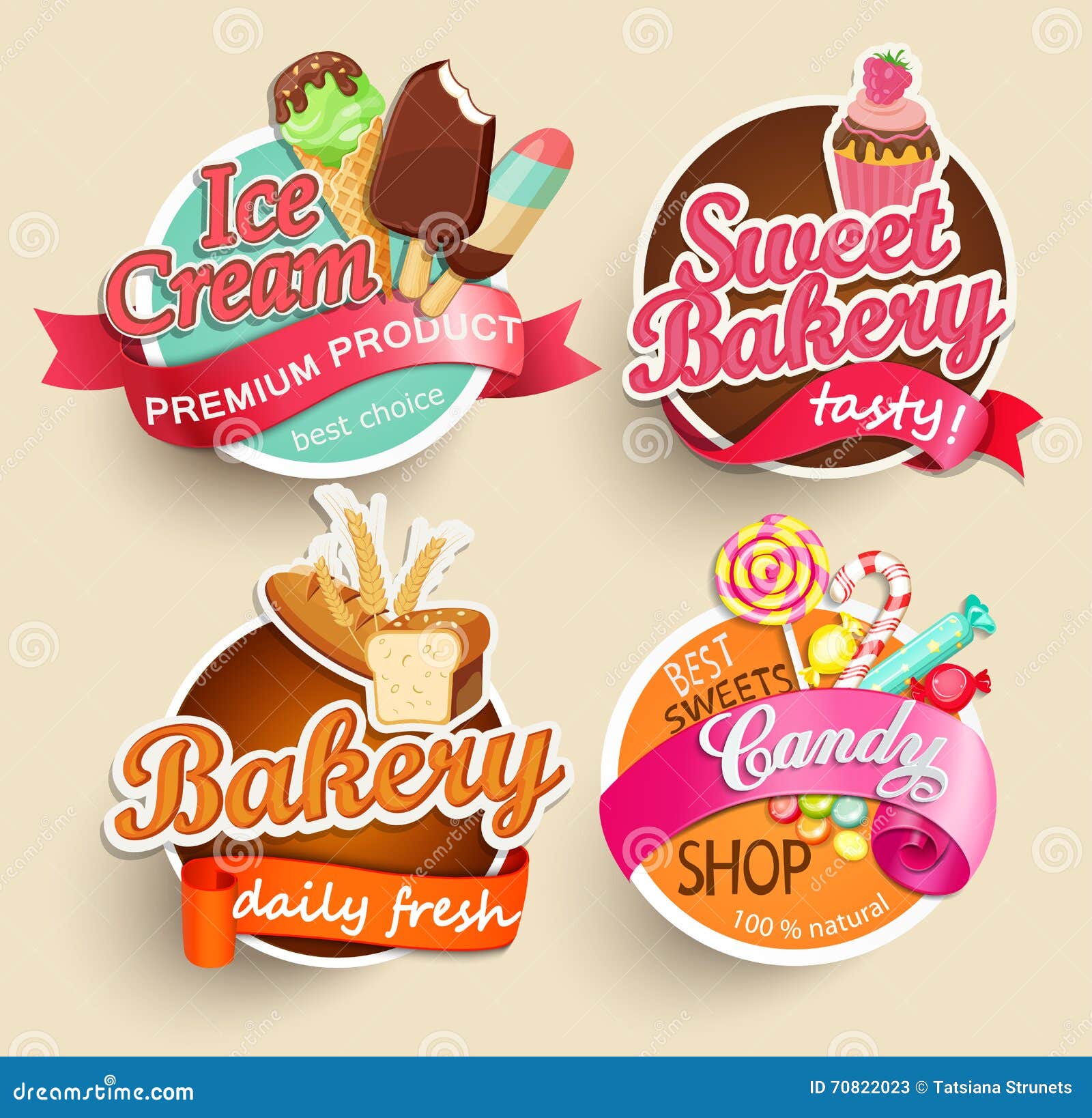Food Labels And Stickers Stock Vector Image 70822023 Food Labels And Stickers Stock Vector Image 70822023