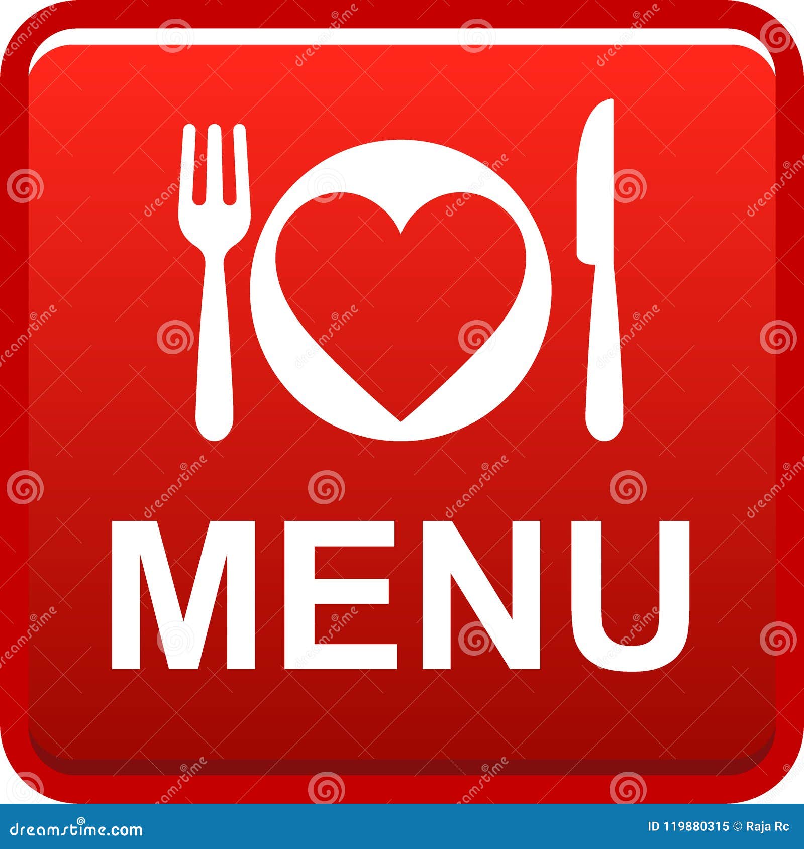 Food menu icon web button stock vector. Illustration of dishes 119880315