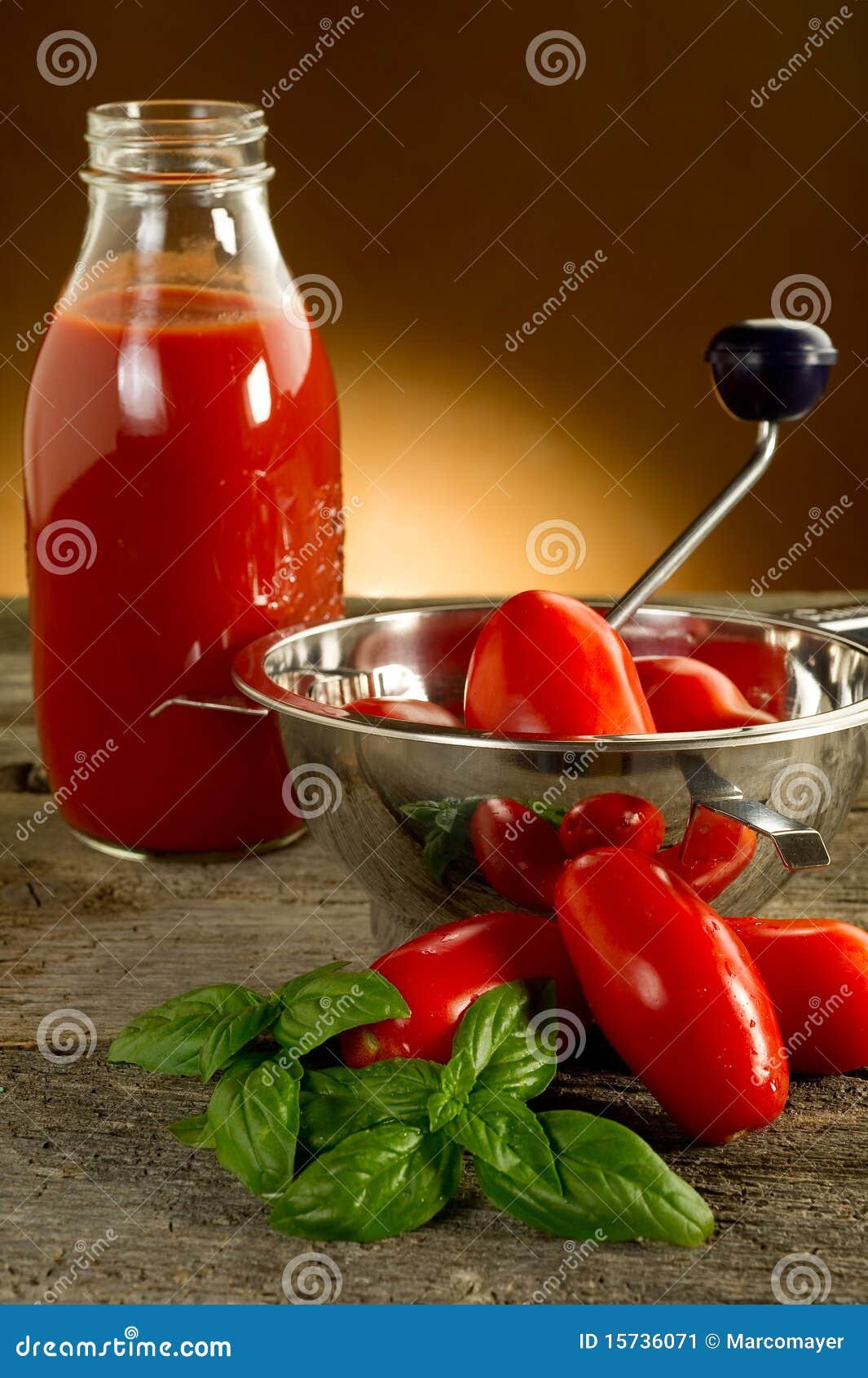 Food mill with tomatoes stock image. Image of isolated 15736071