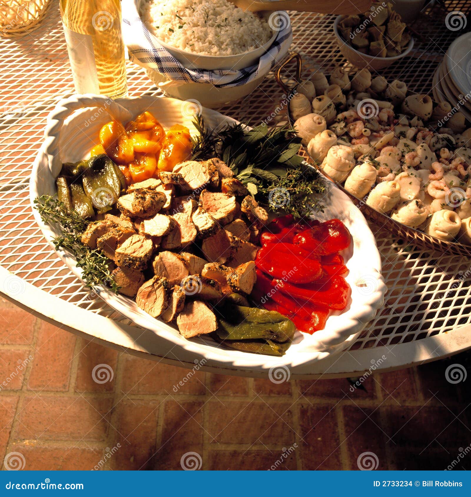 Food in the Patio stock photo. Image of feast, hungry 2733234