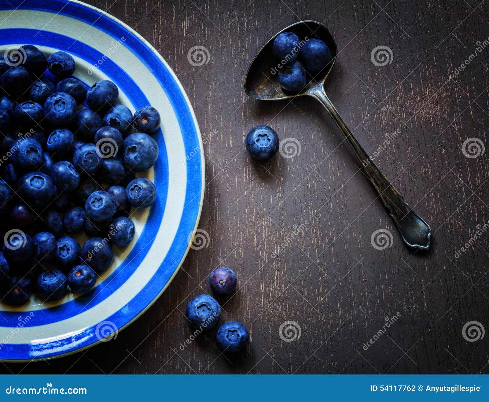 Food Photos with Blueberries Stock Photo - Image of blueberries, silver ...