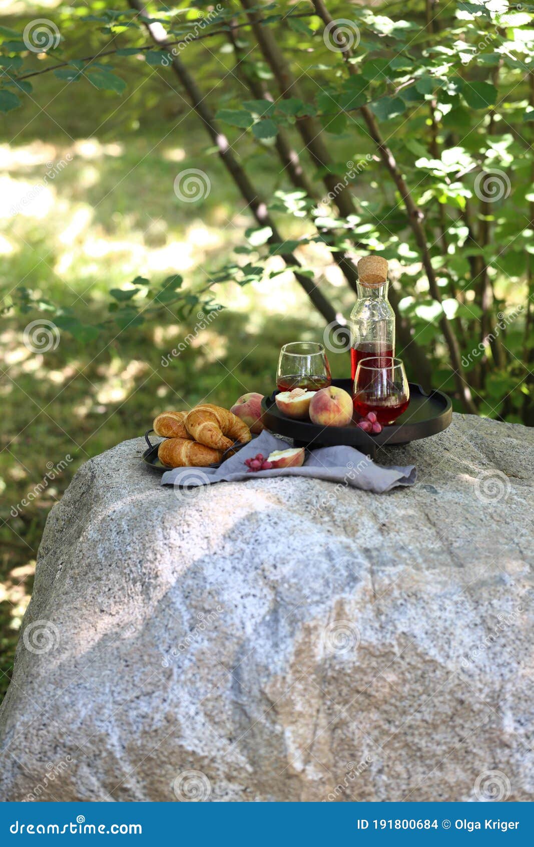 Food picnic in nature stock photo. Image of closeup 191800684