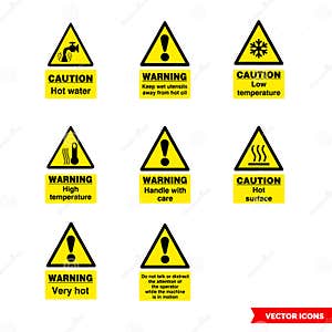 Hazard Signs Vector Illustration CartoonDealer 10828176