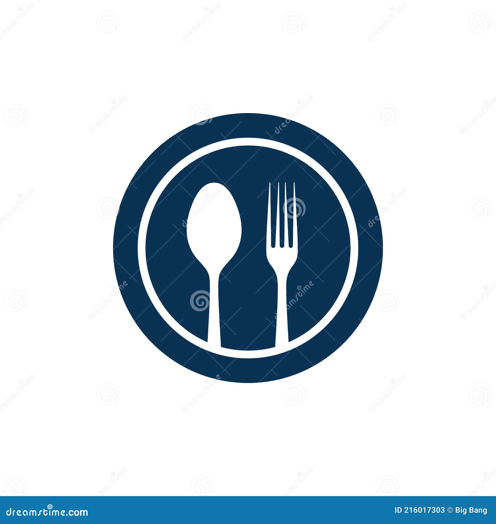 Food Service Vector Logo Design Template Stock Vector - Illustration of
