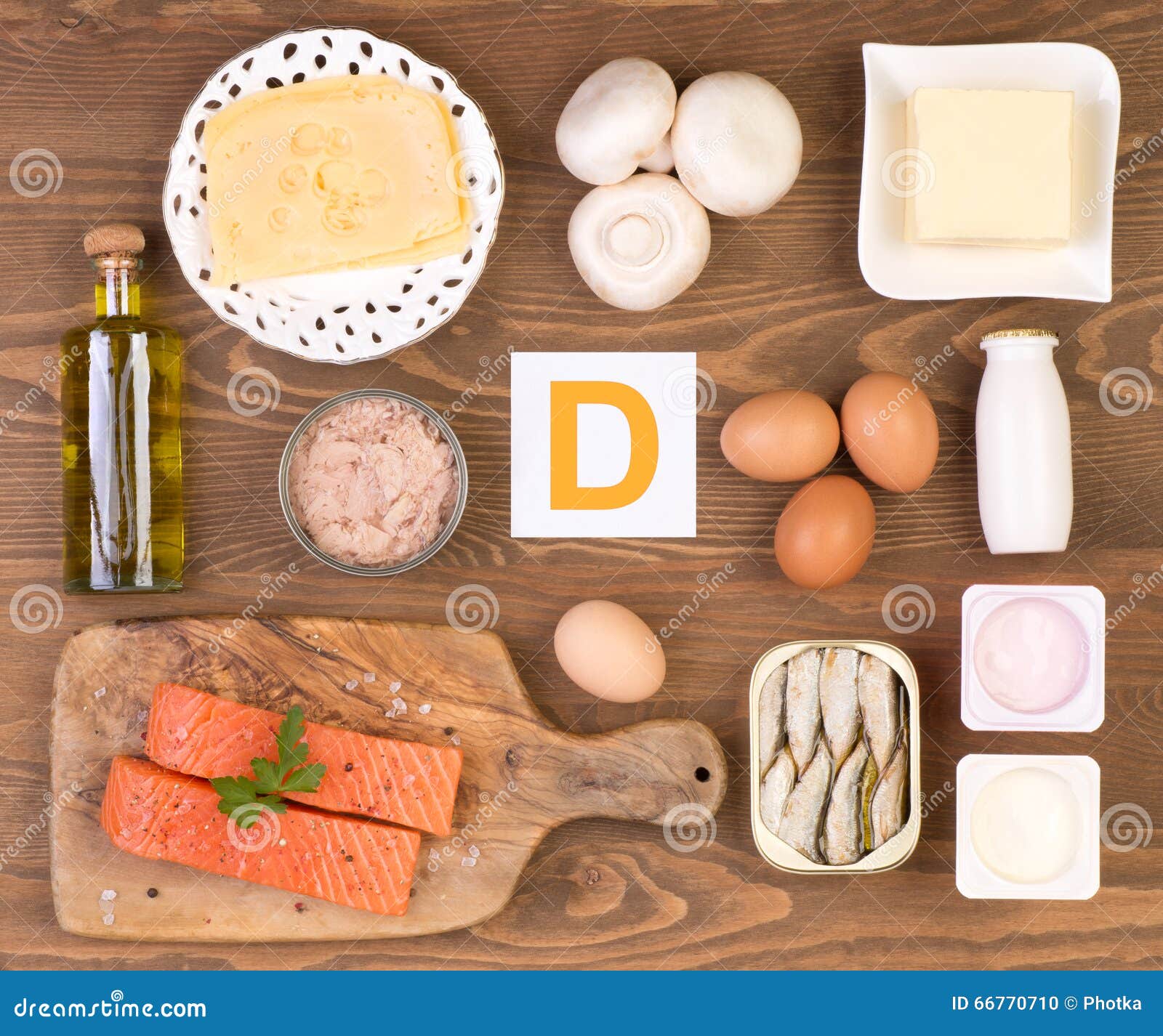 Food sources of vitamin D stock of 66770710