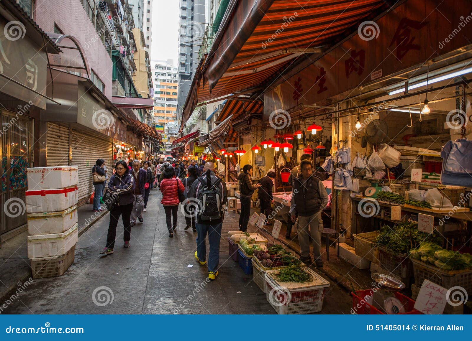 Food stores in Hong Kong editorial stock image. Image of fish 51405014