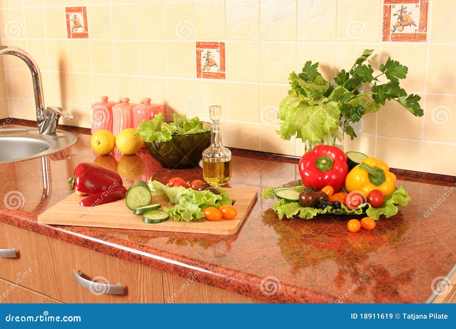 Food on table stock image. Image of organic, kitchen 18911619