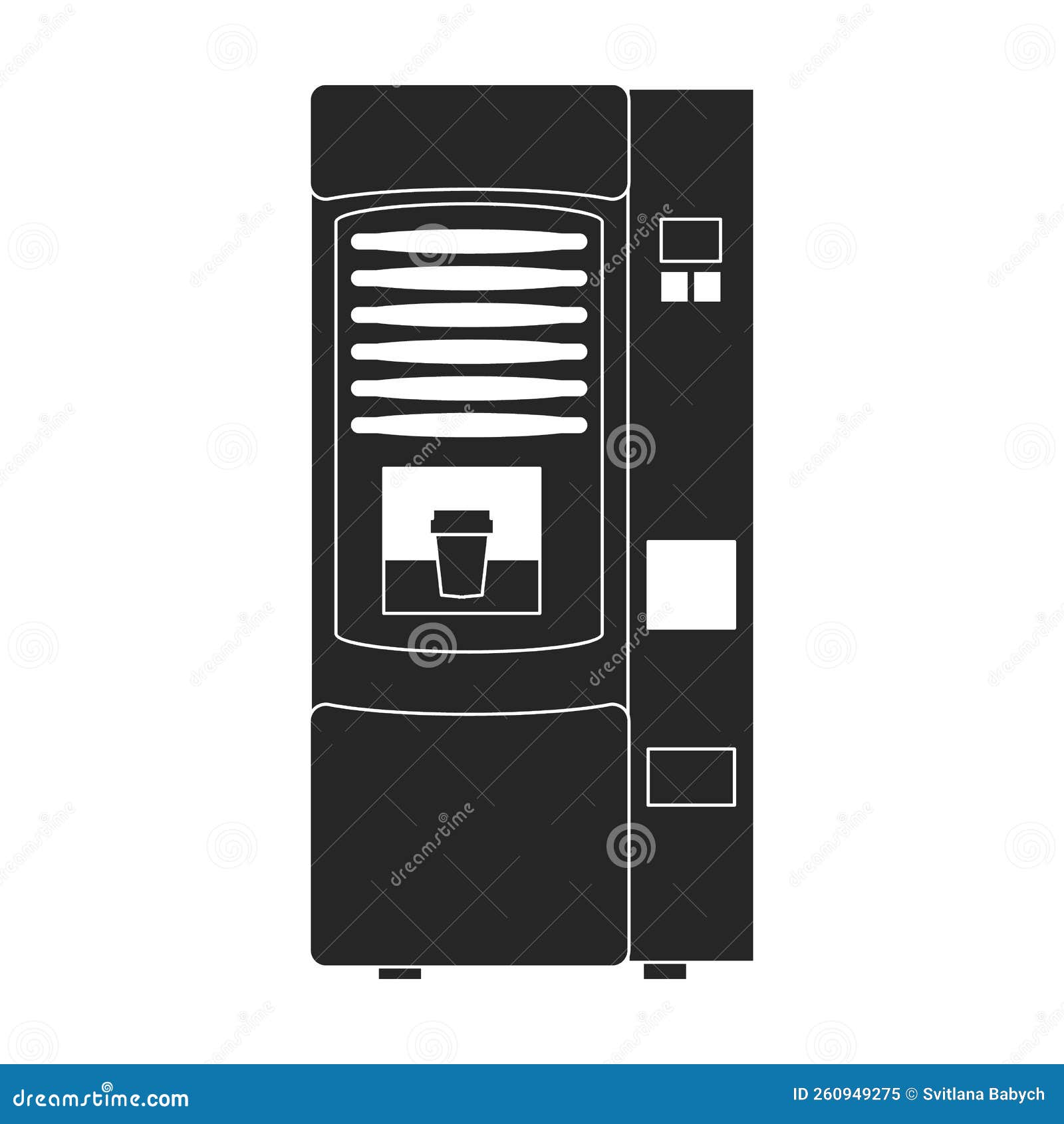 Food Vending Vector Icon.Black Vector Icon Isolated on White Background