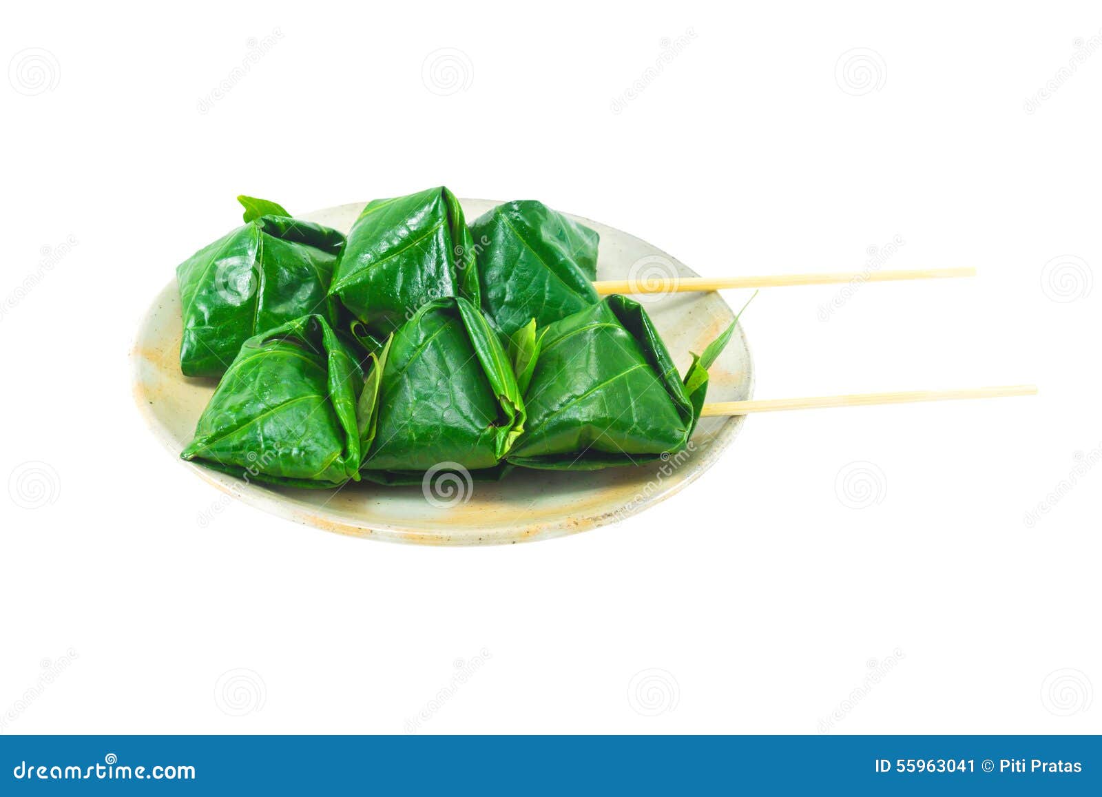 Food Wrapped in Leaves Isolated Stock Image Image of healthy, cuisine