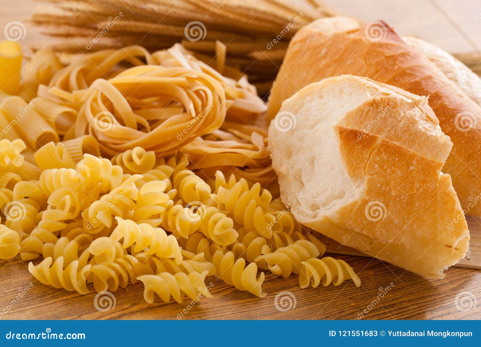 Carbohydrate Bread and Pasta Stock Image Image of meal, healthy
