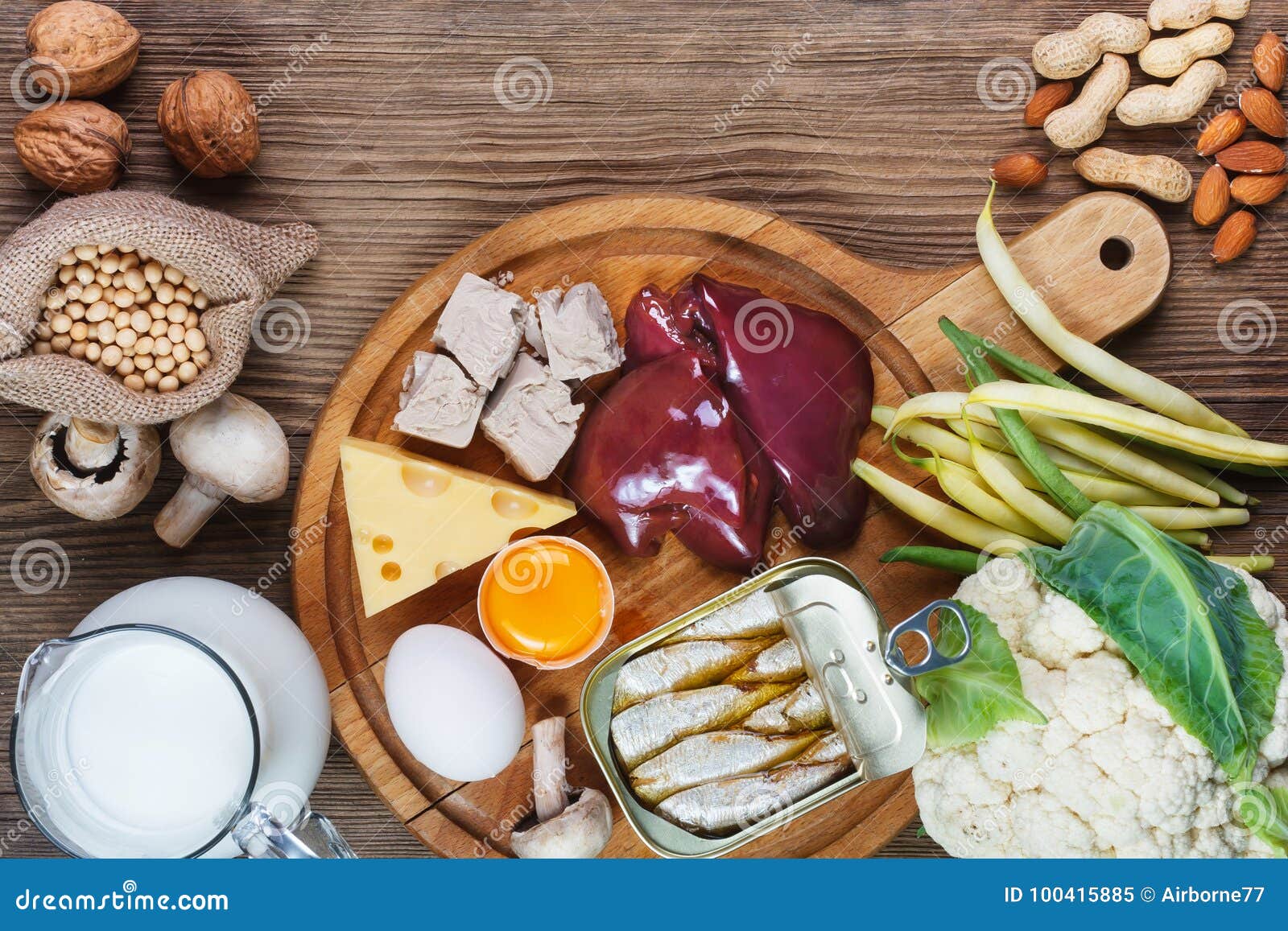 Foods Rich In Biotin Stock Image Image Of Food Healthy