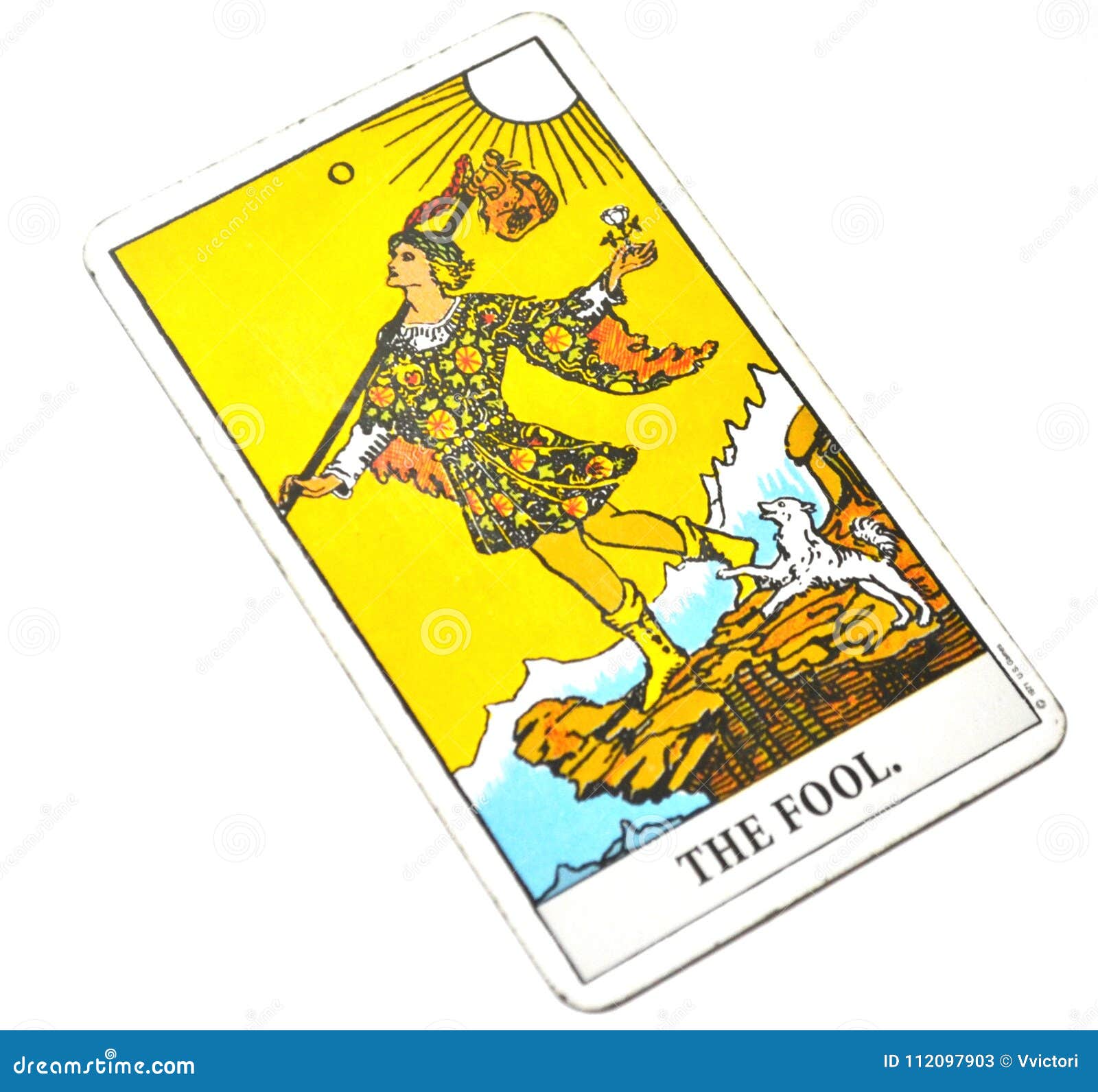 the fool tarot card white background