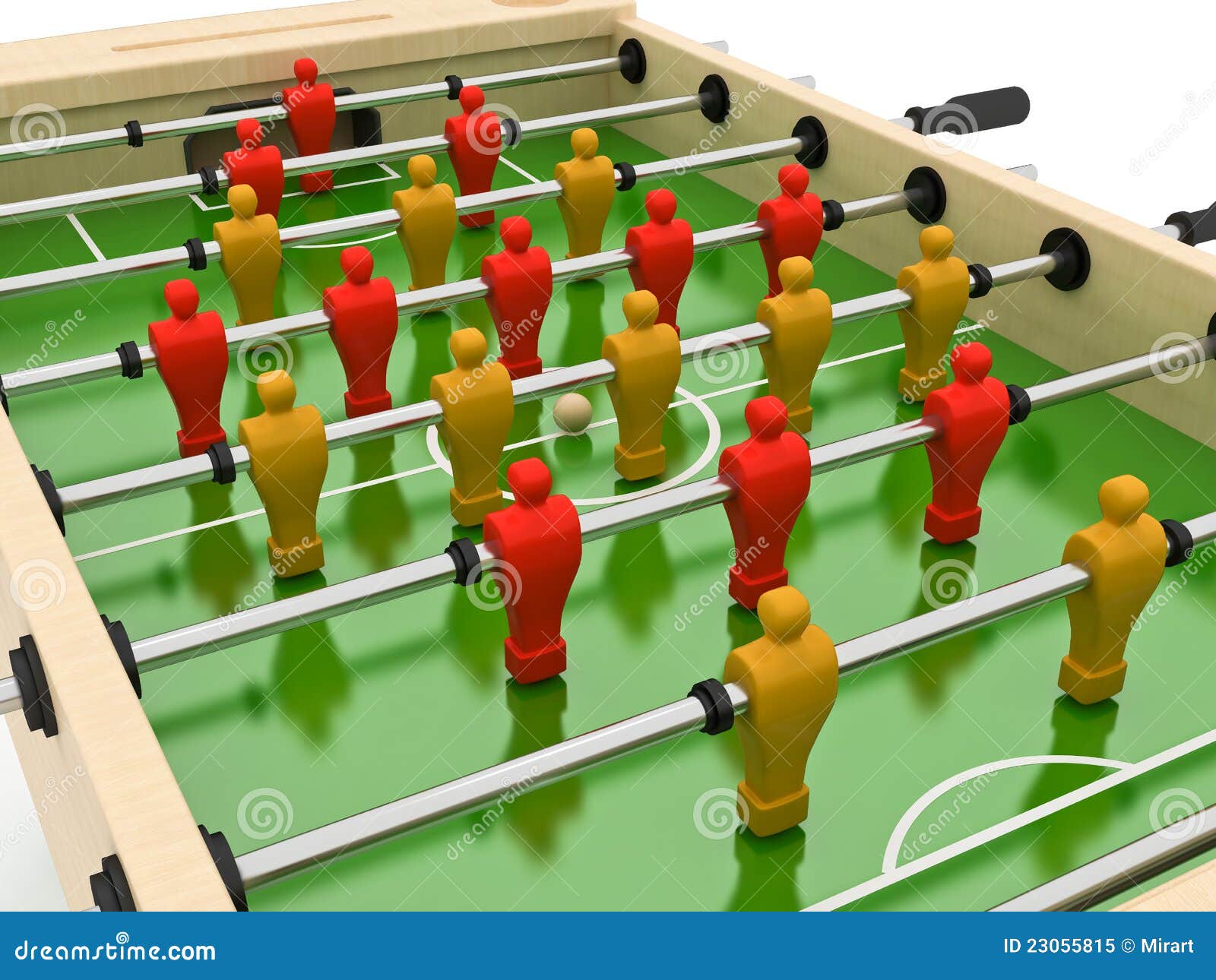 Foosball stock illustration. Illustration of chrome, group 23055815
