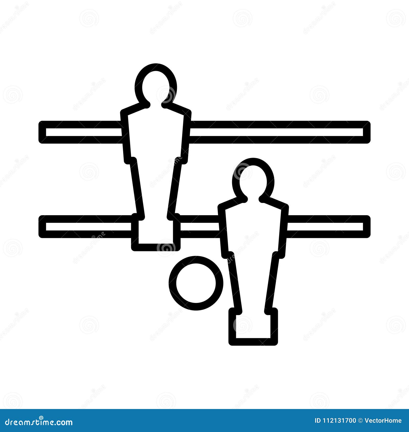 Foosball Icon, Vector Illustration Stock Vector Illustration of figure, object 112131700