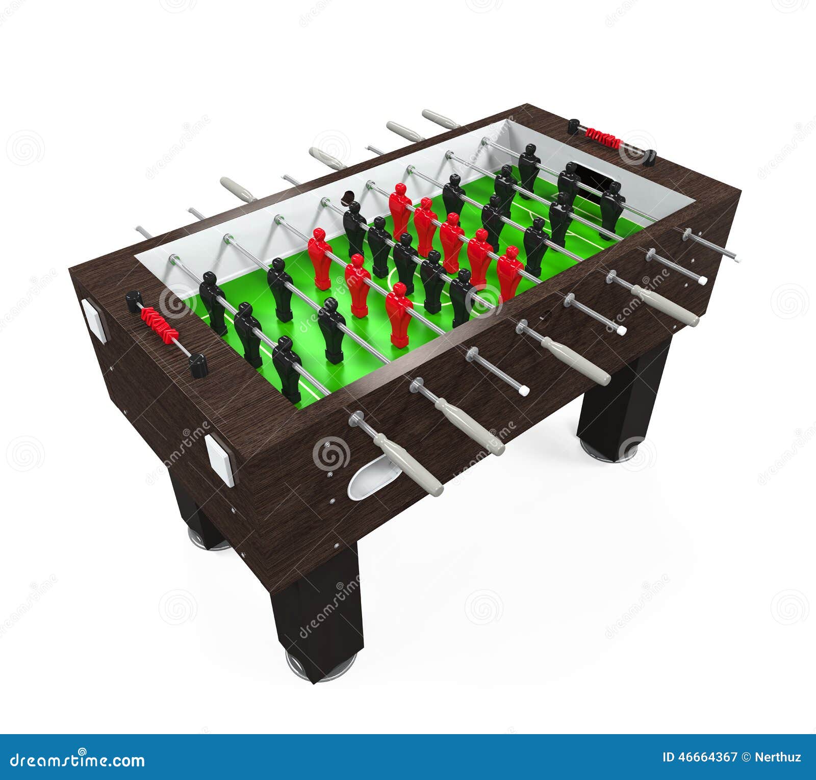Foosball Soccer Table Game stock illustration. Illustration of goal