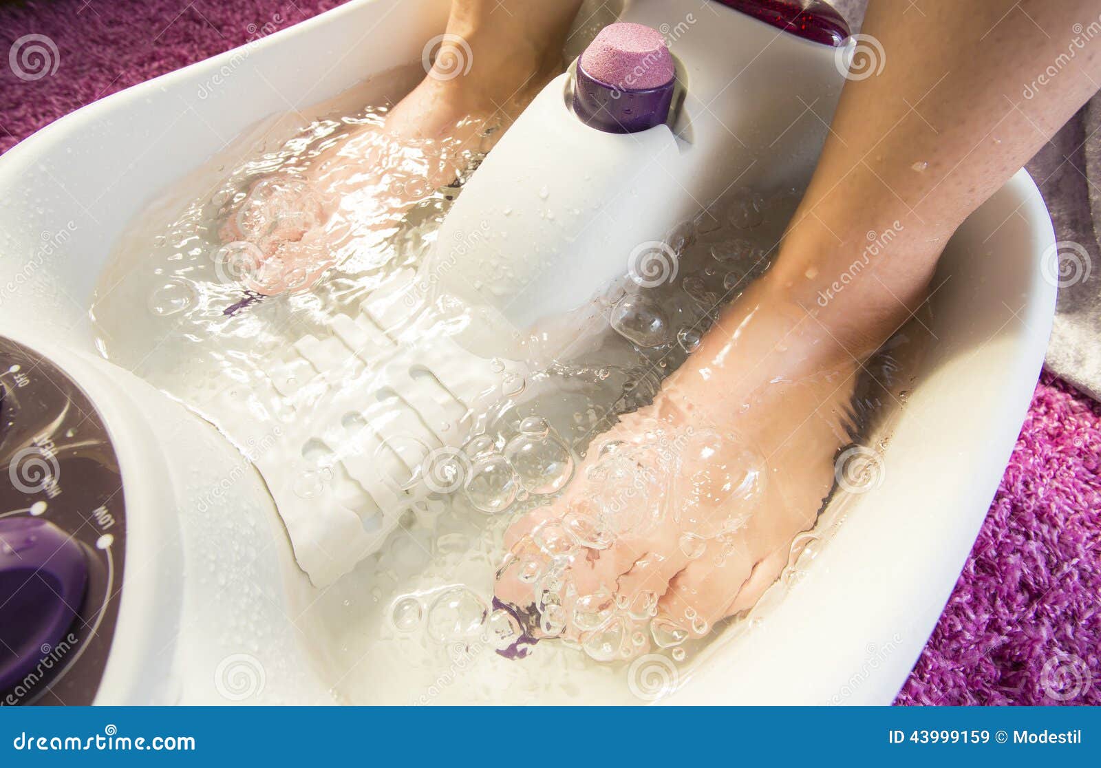 Foot bath massage stock image. Image of massage, foot 43999159