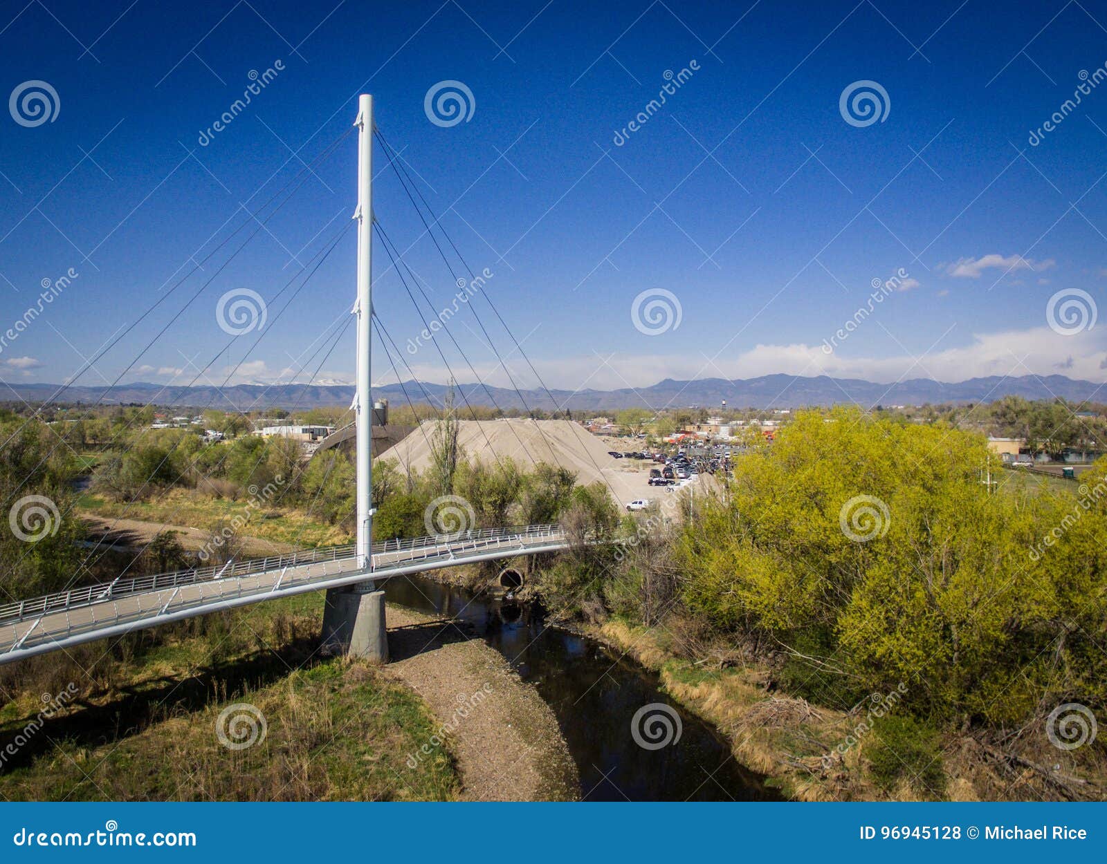 Foot Bridge in Arvada Colorado Stock Photo Image of foot, trees 96945128