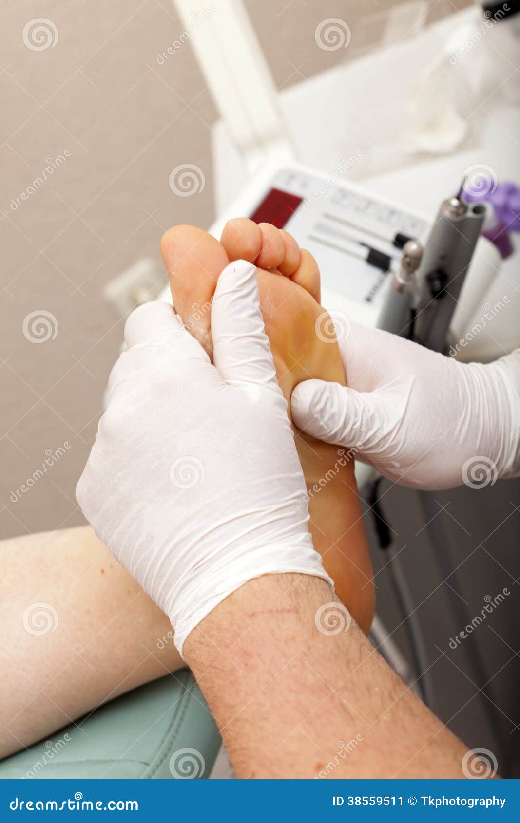 Foot Care Massage stock image. Image of podiatry, lotion 38559511