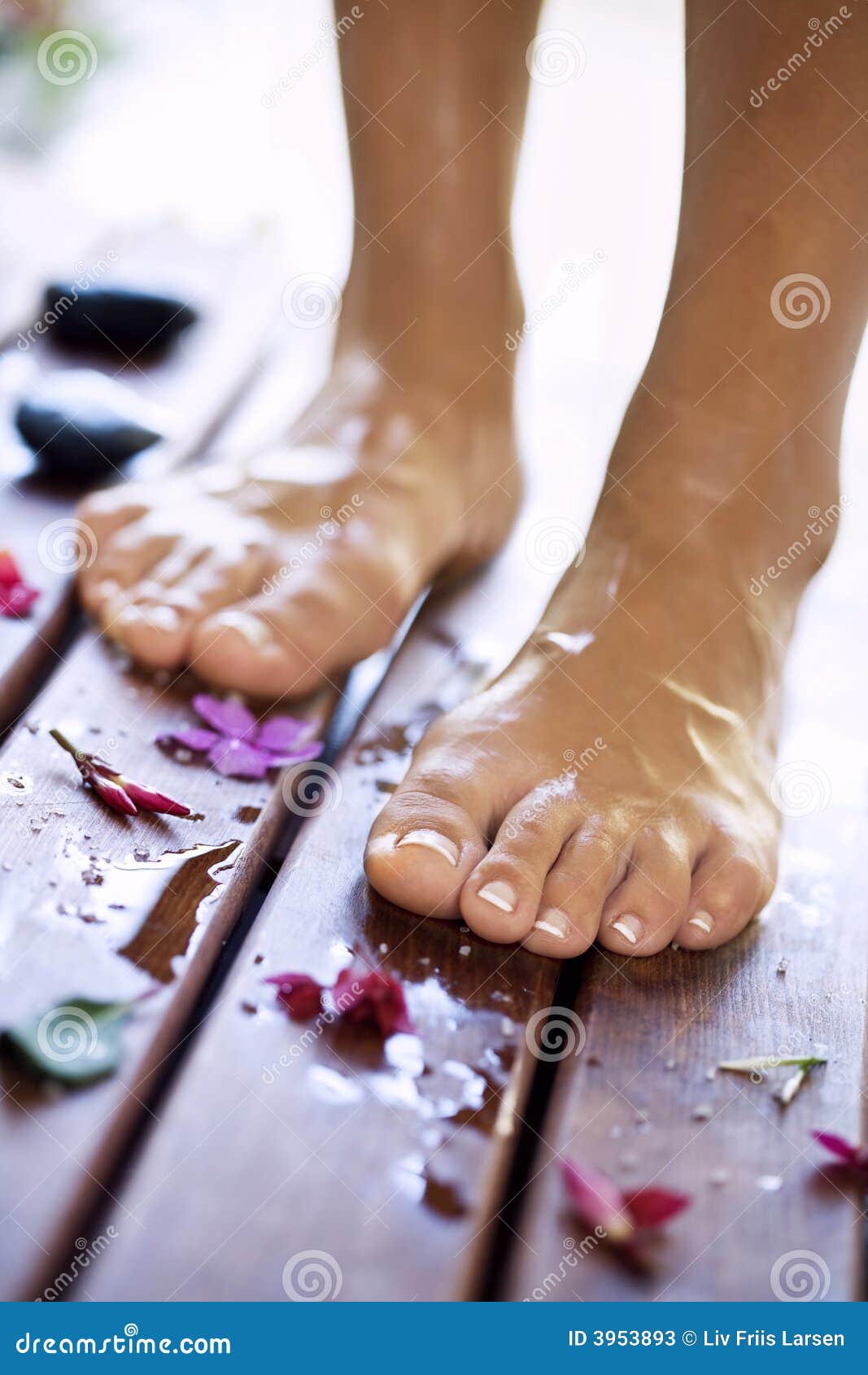 Foot carespa stock image. Image of freshness, female 3953893