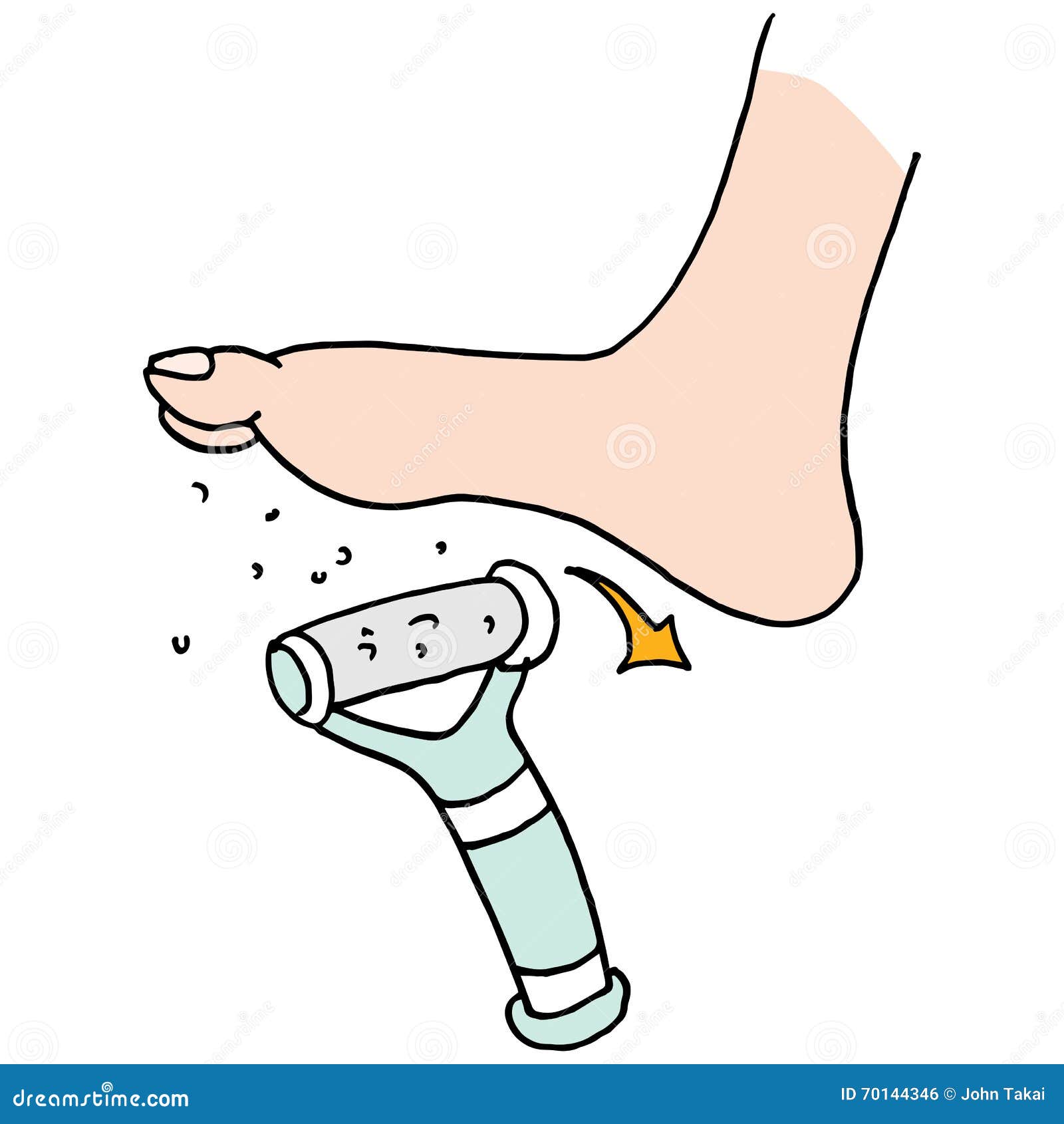 Foot file sander stock vector. Illustration of clip, sanding 70144346