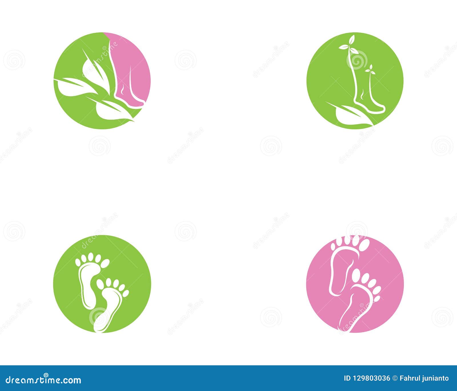 Foot Health Logo Template Design Vector, Emblem, Concept Design. Foot