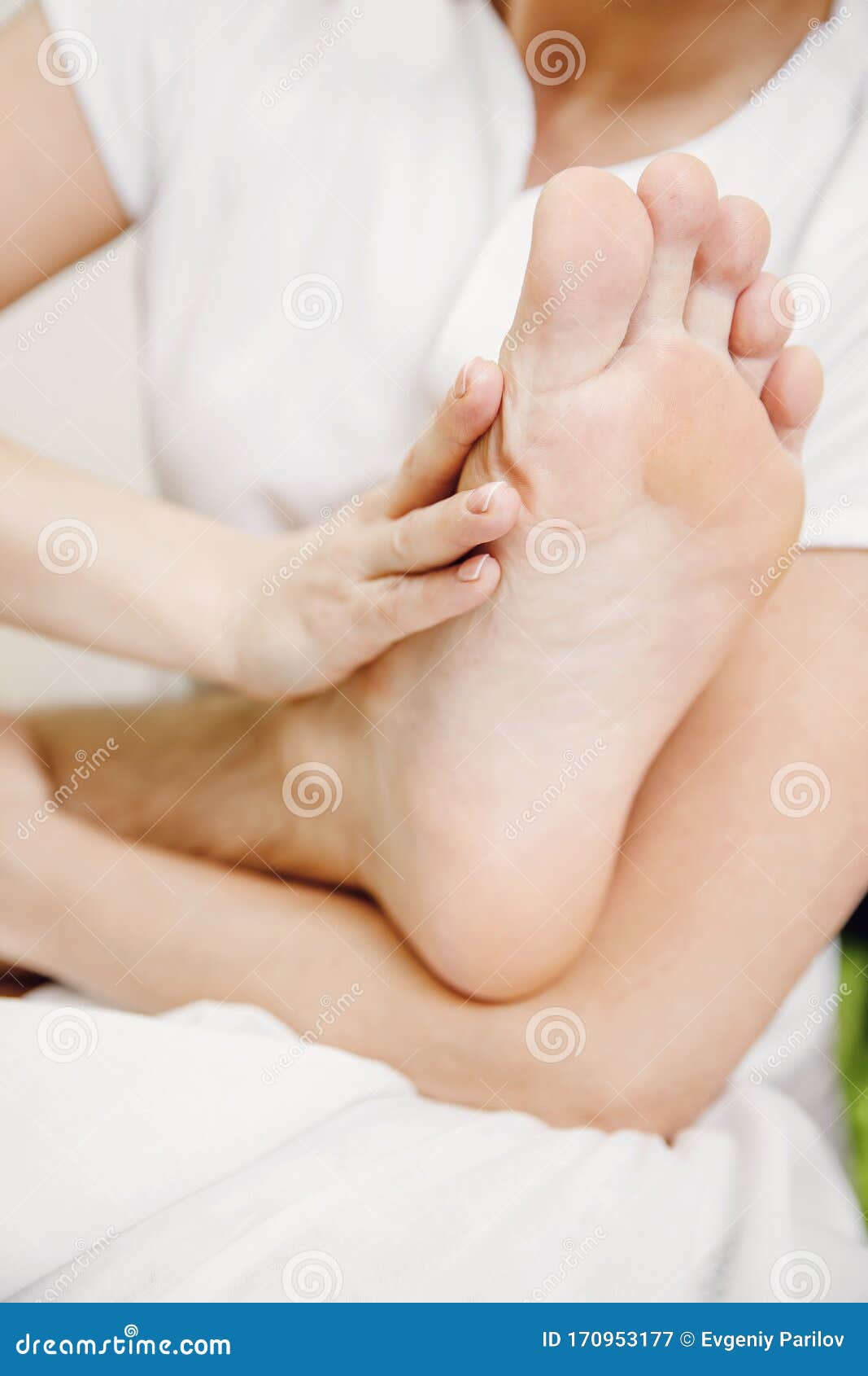 Foot And Heel Legs Massage