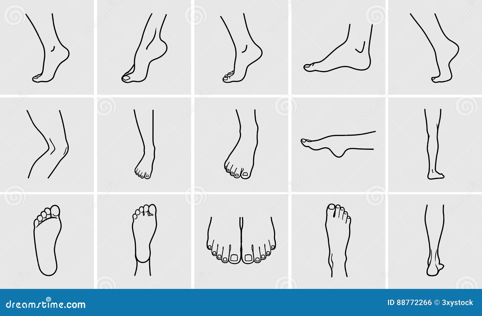 foot icons