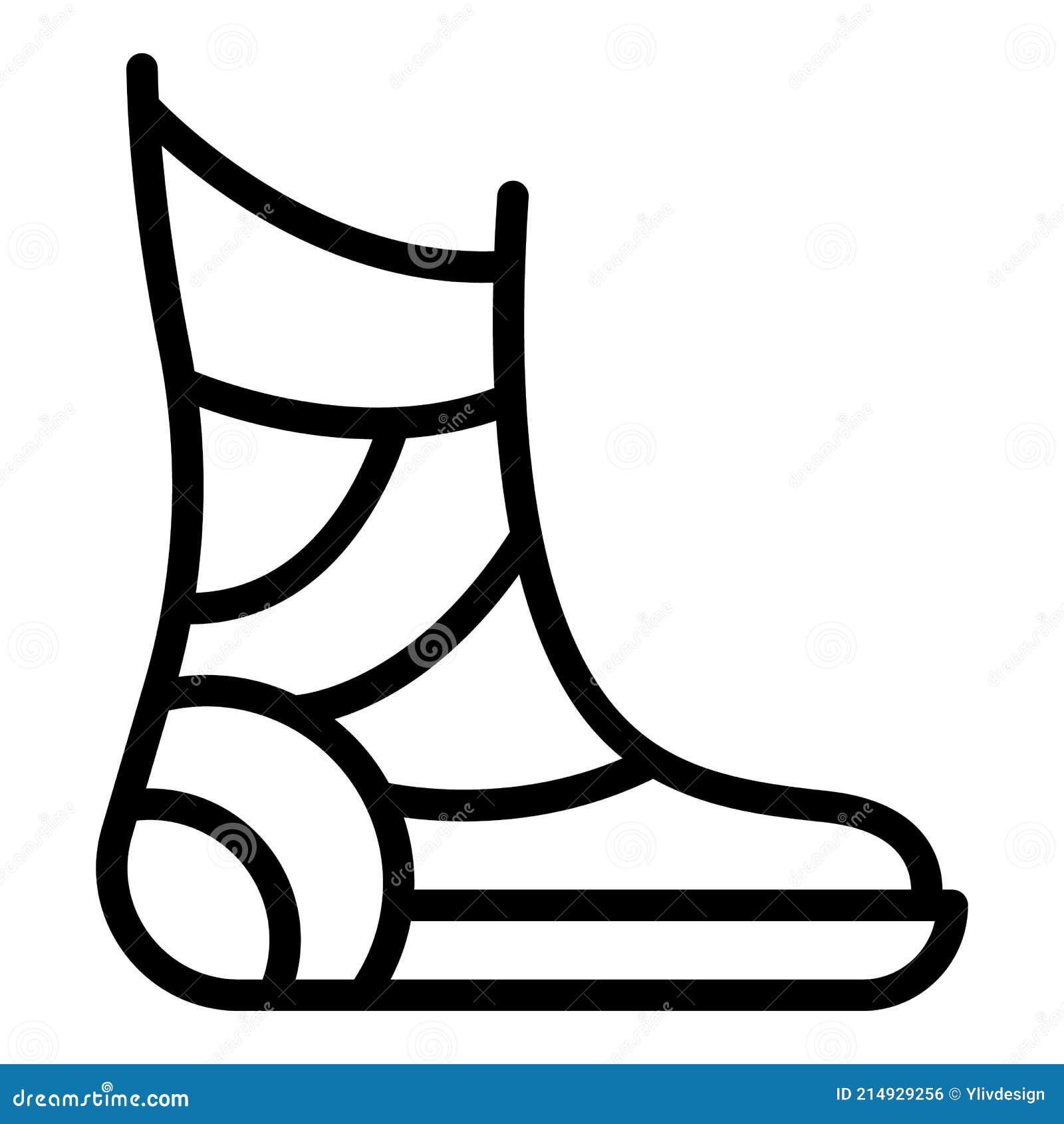 Foot Injury Icon, Outline Style Stock Vector - Illustration of injury ...