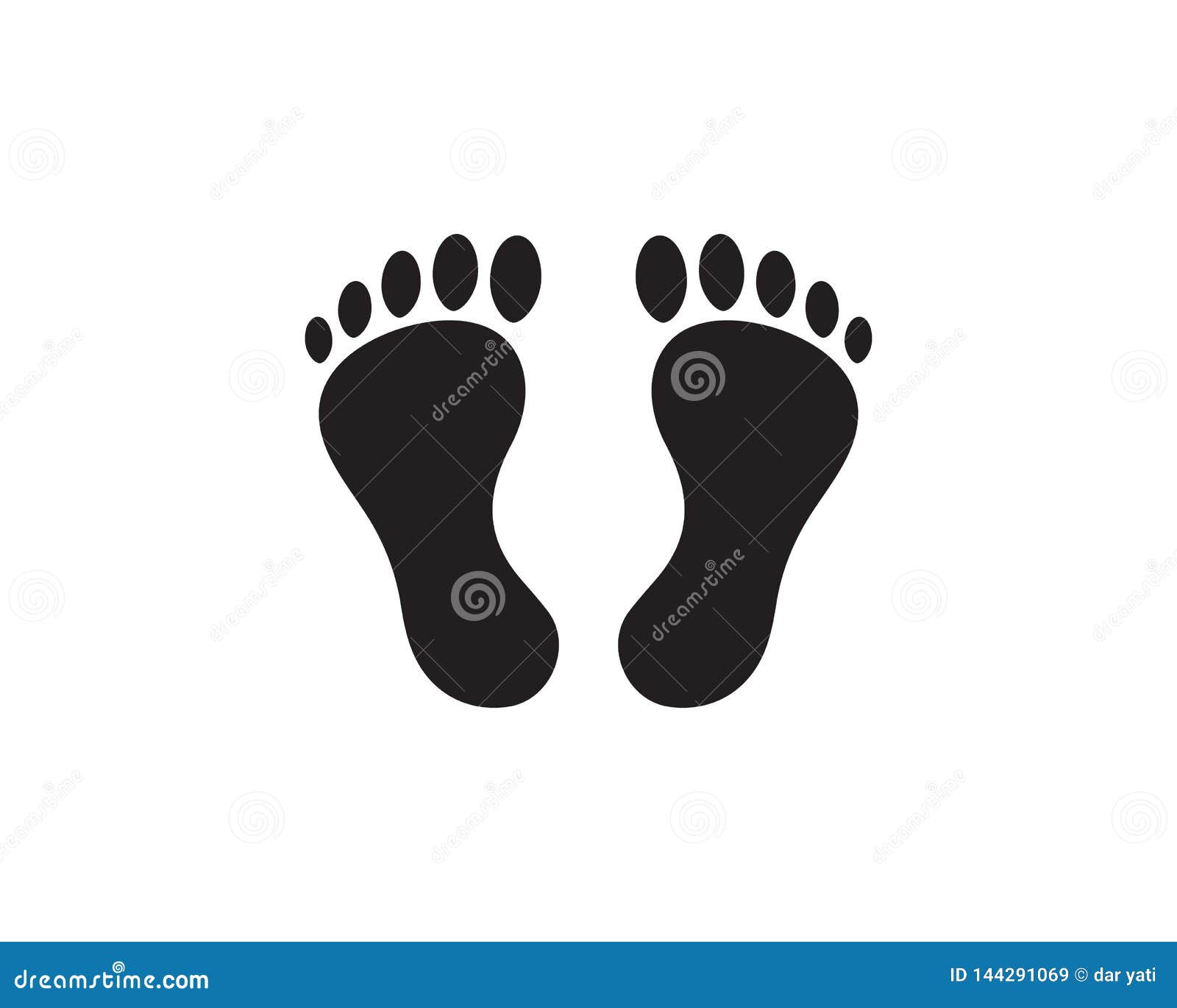 Foot Logo Template Design stock illustration. Illustration of beauty ...