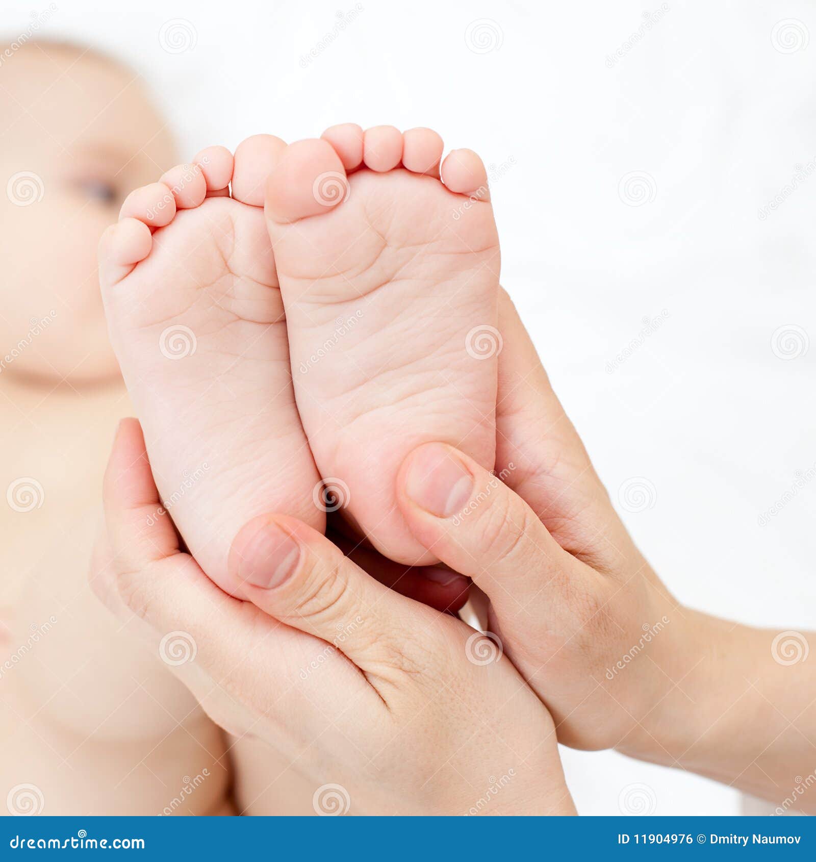 Foot massage stock photo. Image of girl, little, baby 11904976