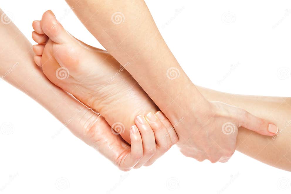 Foot massage stock photo. Image of calming, gentle, fingers 14291790