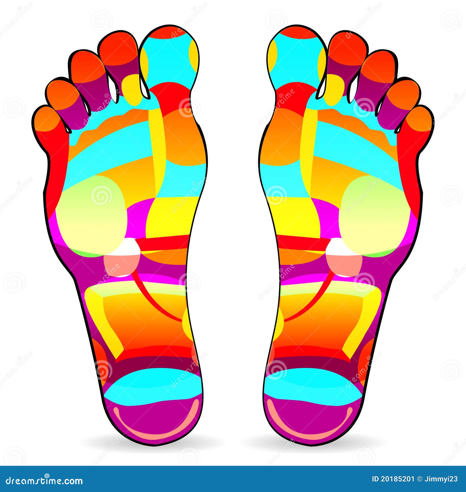 Thai Foot Reflexology Chart